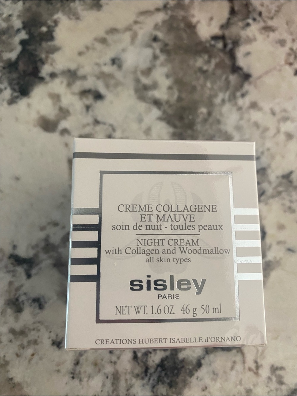 Sisley Night Cream with Collagen - White and Silver